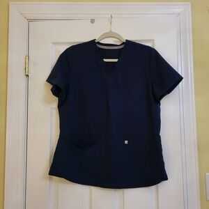 Fabletics Dark Blue Scrub Top Size M